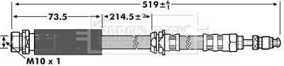 Flexible de frein BORG & BECK BBH6965