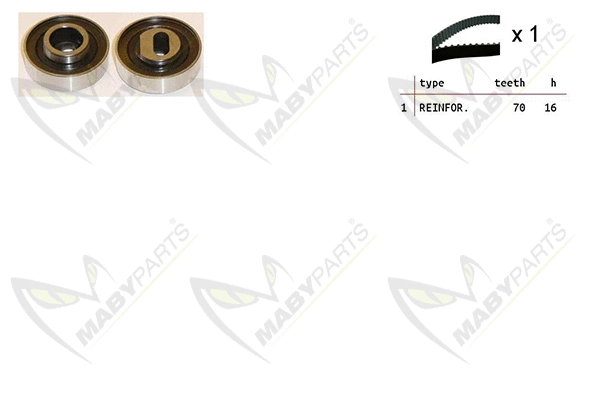 Kit de courroie crantée MABYPARTS OBK010489