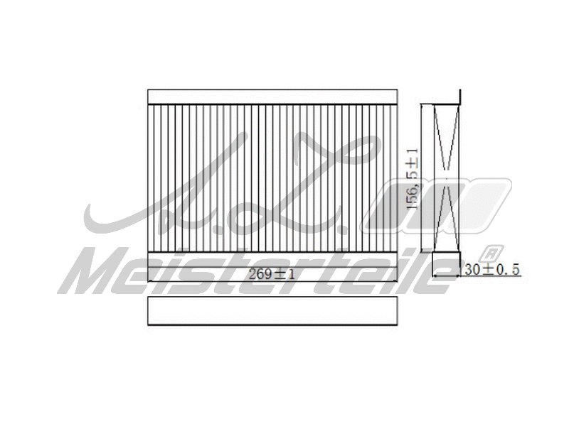 Filtre, air de l'habitacle A.Z. Meisterteile AZMT-41-010-1797