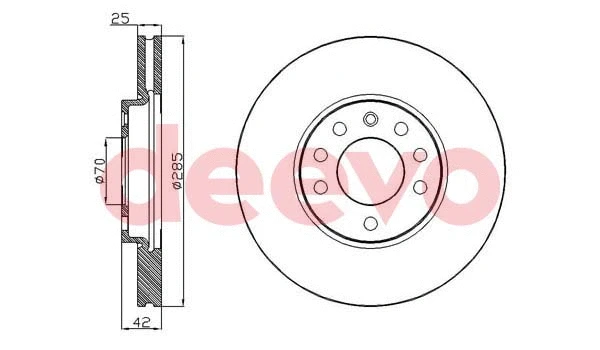 Disque de frein DEEVO BD14200