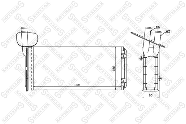 Système de chauffage STELLOX 10-35020-SX