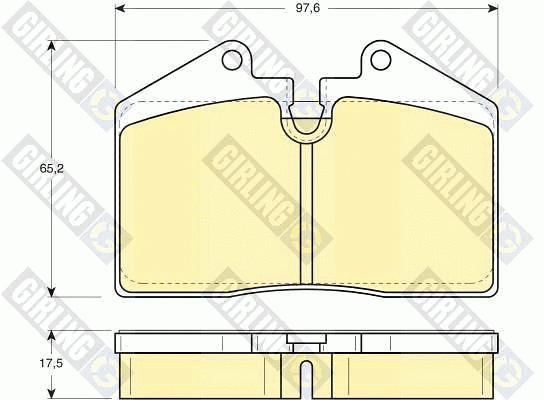 Kit de plaquettes de frein, frein à disque GIRLING 6103792