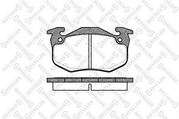 Kit de plaquettes de frein, frein à disque STELLOX 155 080B-SX