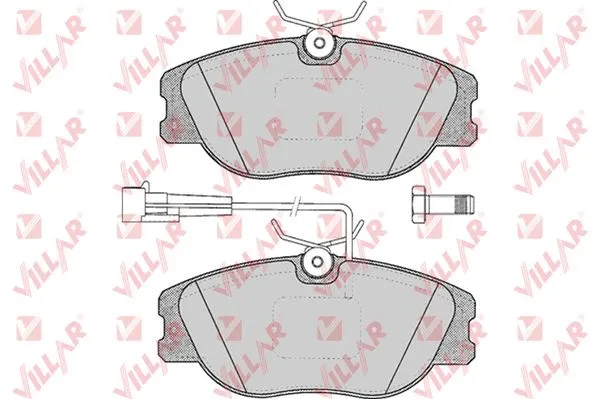 Kit de plaquettes de frein, frein à disque VILLAR 626.0344