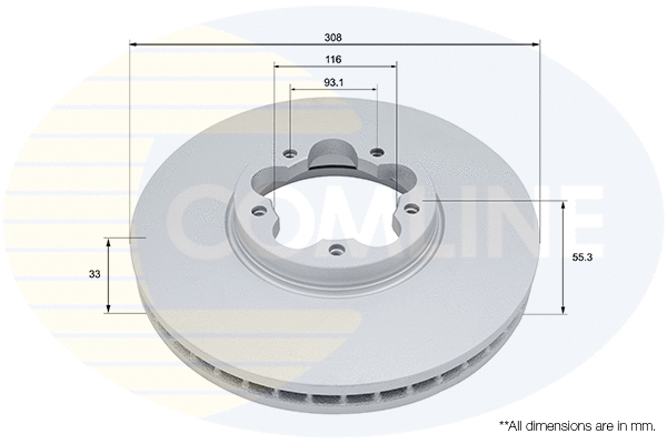 Disque de frein COMLINE ADC5069V