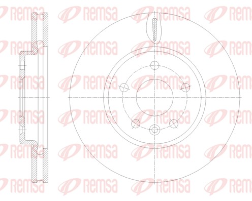 Disque de frein REMSA 61793.10