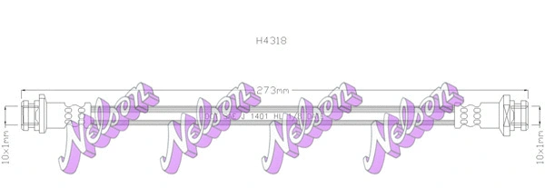 Flexible de frein KAWE H4318