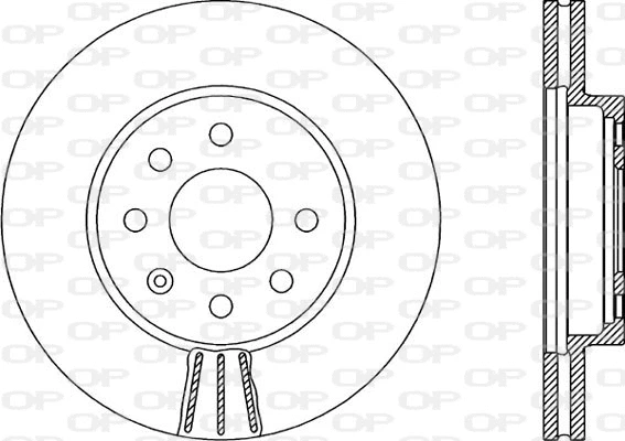 Disque de frein OPEN PARTS BDA1984.20