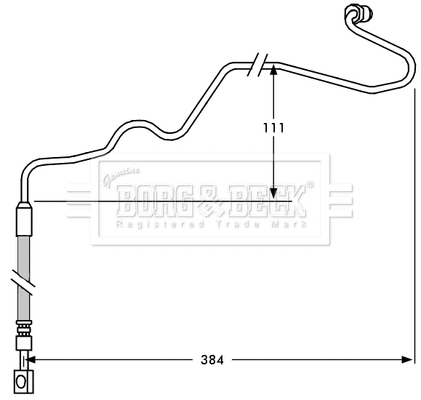 Flexible de frein BORG & BECK BBH7534