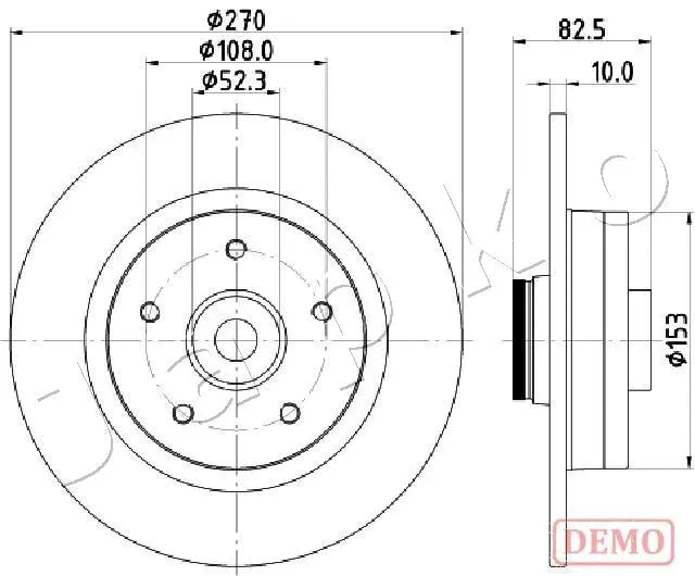 Disque de frein JAPKO 610710C