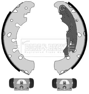 Jeu de mâchoires de frein BORG & BECK BBS1081K
