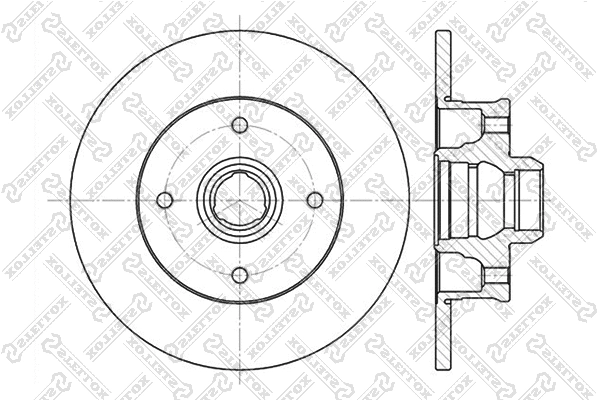 Disque de frein STELLOX 6020-9935-SX