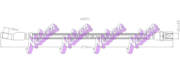 Flexible de frein KAWE H0971