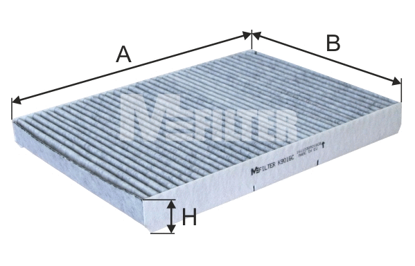 Filtre, air de l'habitacle MFILTER K 9016C