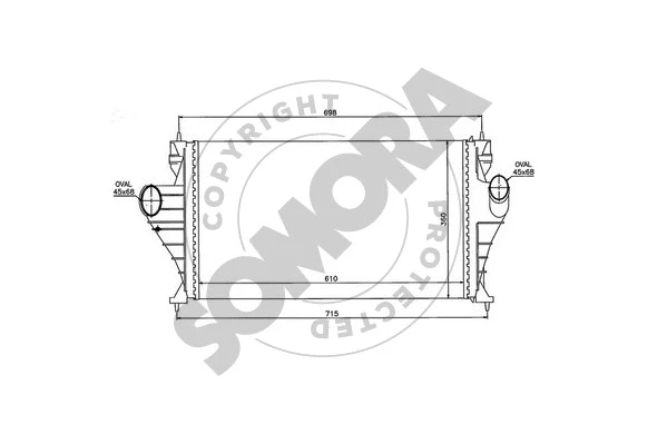 Refroidisseur d'air de suralimentation SOMORA 223245