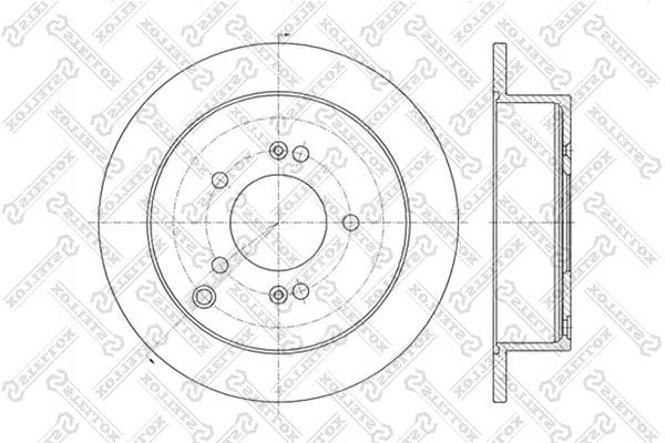 Disque de frein STELLOX 6020-3414-SX