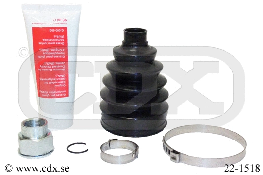 Jeu de joints-soufflets, arbre de commande CDX 22-1518