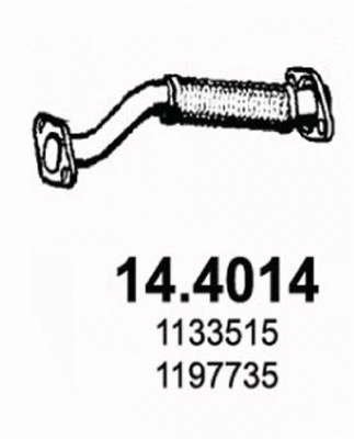 Tuyau d'échappement ASSO 14.4014