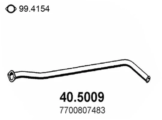 Tuyau d'échappement ASSO 40.5009