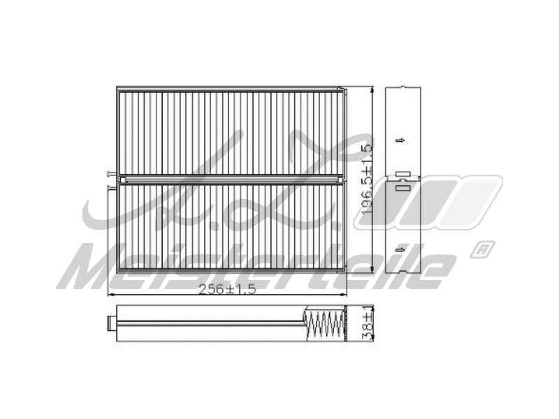 Filtre, air de l'habitacle A.Z. Meisterteile AZMT-41-010-1652