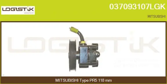 Pompe hydraulique, direction LGK 037093107LGK