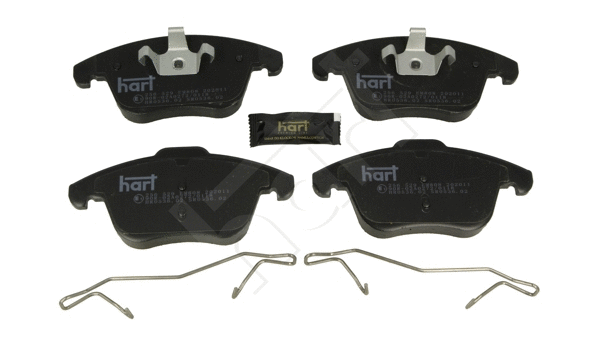 Kit de plaquettes de frein, frein à disque HART 256 529