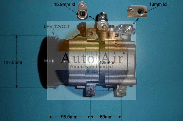 Compresseur, climatisation AUTO AIR GLOUCESTER 14-1027