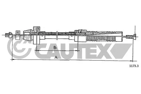 Câble d'accélération CAUTEX 761126