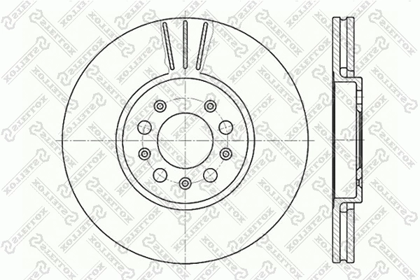 Disque de frein STELLOX 6020-4760V-SX