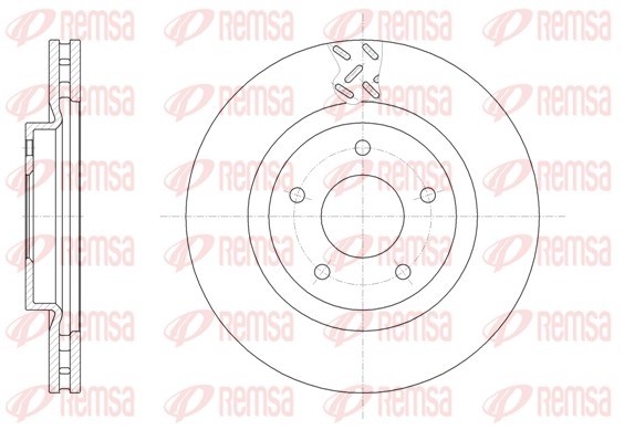 Disque de frein REMSA 61553.10