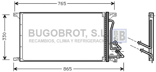Condenseur, climatisation BUGOBROT 62-FD5304