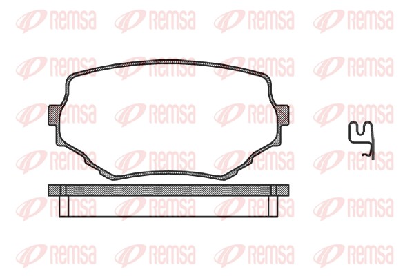 Kit de plaquettes de frein, frein à disque REMSA 0594.02