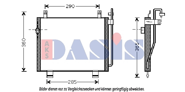 Condenseur, climatisation AKS DASIS 320018N