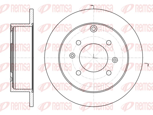 Disque de frein REMSA 61883.00