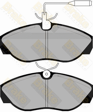Kit de plaquettes de frein, frein à disque Brake ENGINEERING PA1042