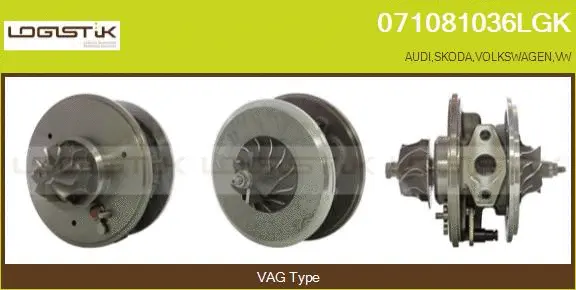Groupe carter, turbocompresseur LGK 071081036LGK