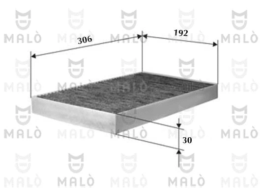 Filtre, air de l'habitacle AKRON-MALÒ 1530222