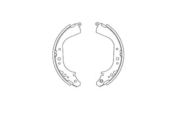 Jeu de mâchoires de frein KAVO PARTS KBS-7435
