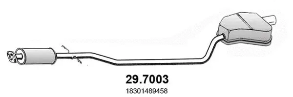 Silencieux arrière ASSO 29.7003