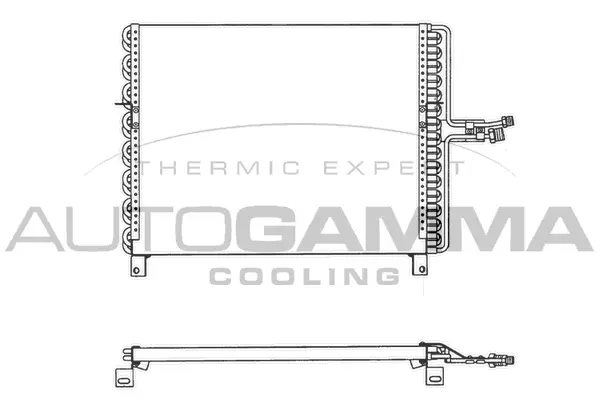 Condenseur, climatisation AUTOGAMMA 102687