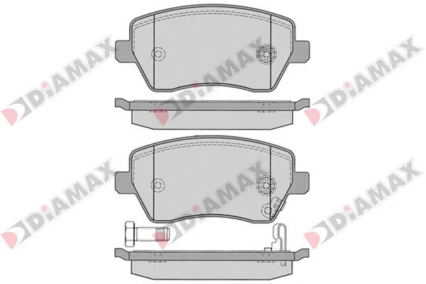 Kit de plaquettes de frein, frein à disque DIAMAX N09236