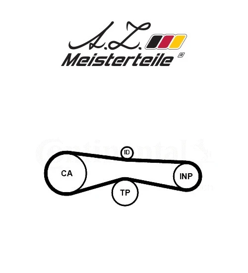 Kit de courroie crantée A.Z. Meisterteile AZMT-30-058-2323