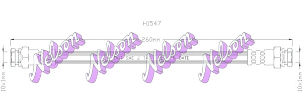 Flexible de frein KAWE H1547