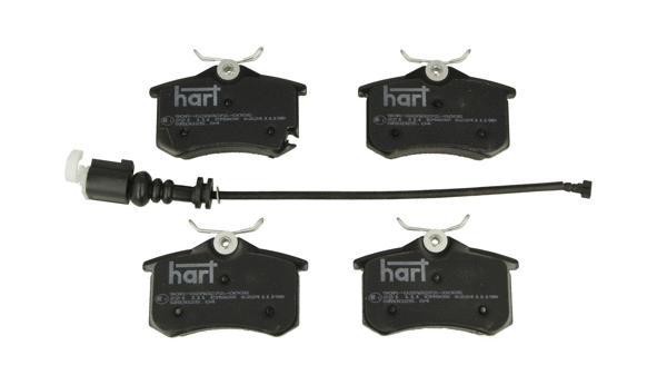 Kit de plaquettes de frein, frein à disque HART 221 111