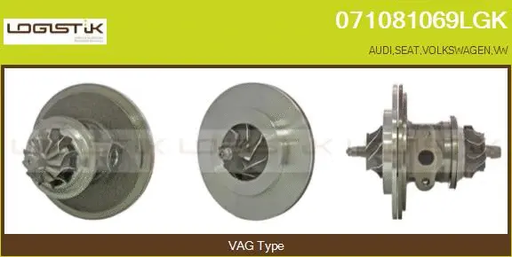 Groupe carter, turbocompresseur LGK 071081069LGK