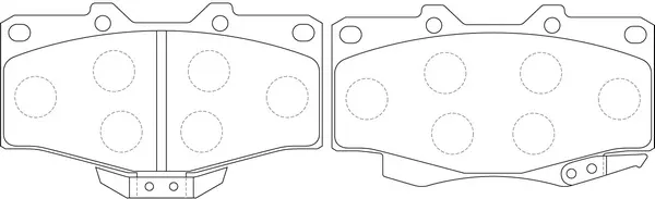 Kit de plaquettes de frein, frein à disque SB BP21387