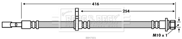 Flexible de frein BORG & BECK BBH7601