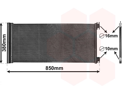 Condenseur, climatisation VAN WEZEL 43015702