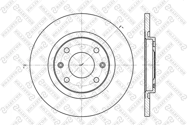 Disque de frein STELLOX 6020-1925-SX