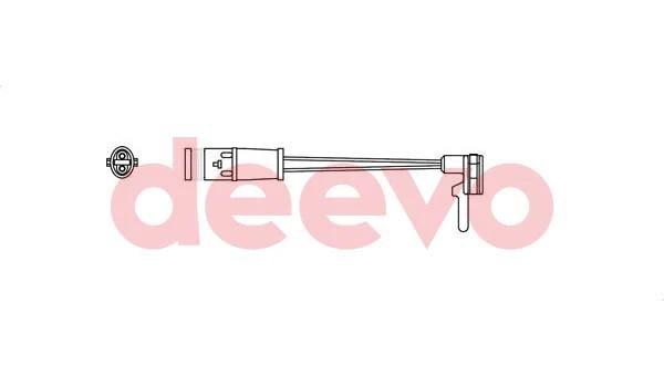 Contact d'avertissement, usure des plaquettes de frein DEEVO BW13780